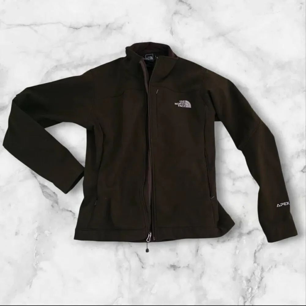 The North Face Brown Apex Waterproof Full Zip Jacket Size Medium